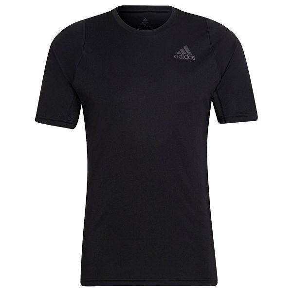 Adidas Run Icon 3 Bars Kısa Sleeve Tişört Erkek Siyah | QTXF-42157