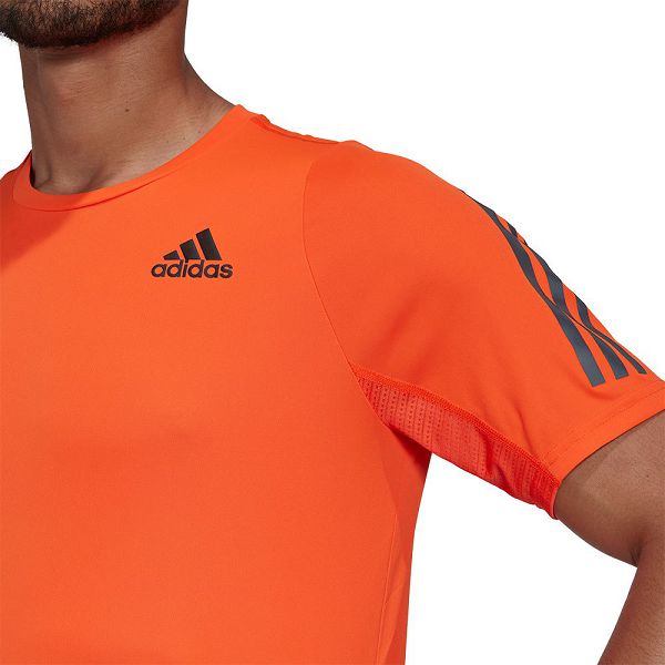 Adidas Run Icon Kısa Sleeve Tişört Erkek Turuncu | KZIO-23780