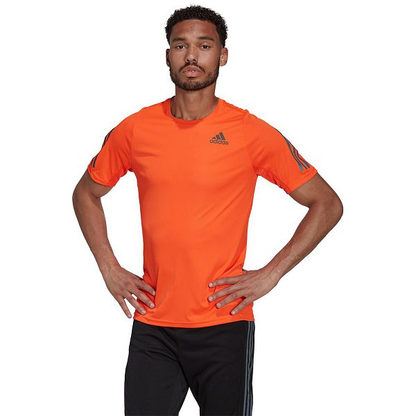 Adidas Run Icon Kısa Sleeve Tişört Erkek Turuncu | KZIO-23780