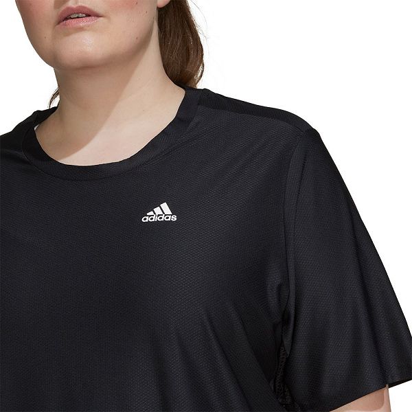 Adidas Runner Big Kısa Sleeve Tişört Kadın Siyah | TVAD-97306