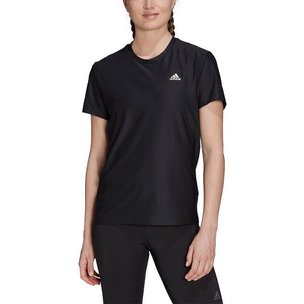 Adidas Runner Kısa Sleeve Tişört Kadın Siyah | HNGU-51678