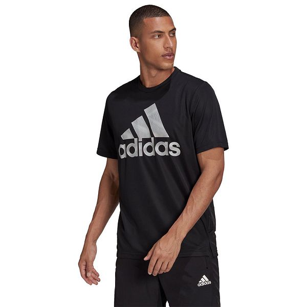 Adidas Season Kısa Sleeve Tişört Erkek Siyah | KBJR-58624