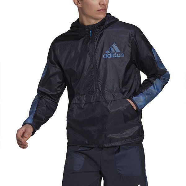 Adidas Season Windbreaker Ceket Erkek Mavi | GXML-73619