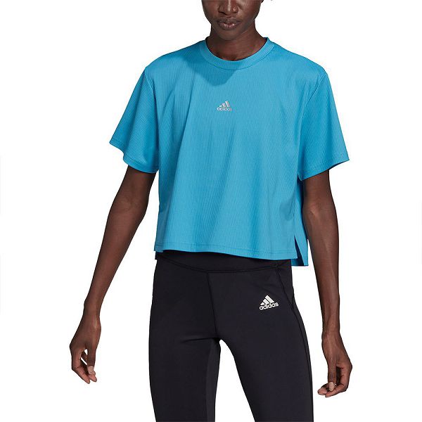 Adidas Uforu Kısa Sleeve Tişört Kadın Mavi | UCGK-09124